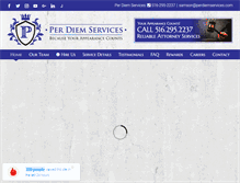 Tablet Screenshot of perdiemservices.com